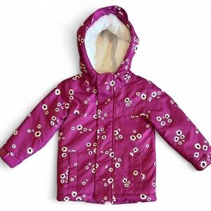 Floral Pink Hooded Jacket